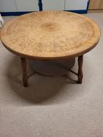 Houten salontafel, Ophalen, 50 tot 100 cm, Rond, 50 tot 100 cm