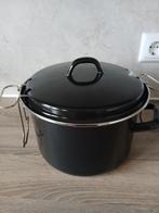 Kleine zwarte frietpan met mandje, Ophalen of Verzenden