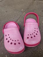 Roze Glitter Clogs - Maat 20/21, Gebruikt, Meisje, Schoenen, Ophalen of Verzenden