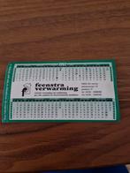 4010 Oude Jaarkalender Sticker Fernstra Verwarming 1997, Verzamelen, Ophalen of Verzenden, Zo goed als nieuw