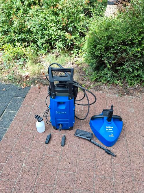 Nilfisk C 115.3 Hogedrukreiniger met Terrasreiniger, Tuin en Terras, Hogedrukreinigers, Gebruikt, Elektrisch, Met regelbare waterdruk