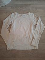 134 Longsleeve shirt lange mouwen wit, Kinderen en Baby's, Kinderkleding | Maat 134, Meisje, Ophalen of Verzenden, Zo goed als nieuw