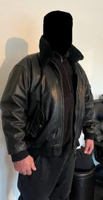 Redskins jas lederen bomber jack, Ophalen, Zo goed als nieuw, Bruin