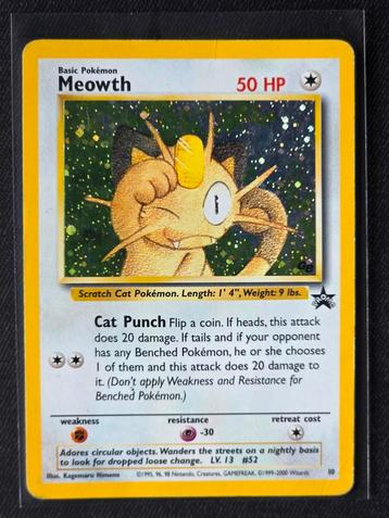 Meowth Promo 10 - Holo - Black Star - Good beschikbaar voor biedingen