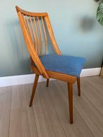 Vintage (eettafel)stoel, Ophalen, Hout, Blauw, Zo goed als nieuw