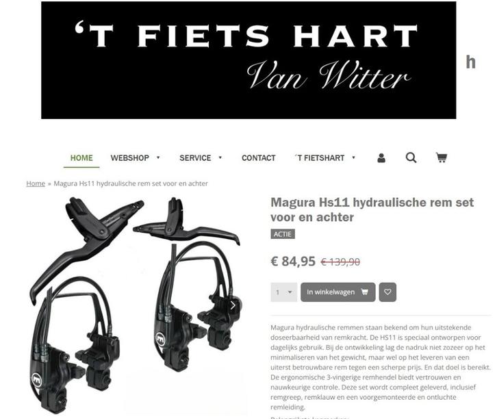 magura Hs11 Remset, Fietsen en Brommers, Fietsonderdelen, Nieuw, Algemeen, Overige typen, Ophalen of Verzenden