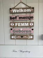 geboorte bord, Kinderen en Baby's, Kraamcadeaus en Geboorteborden, Nieuw, Ophalen of Verzenden, Geboortebord