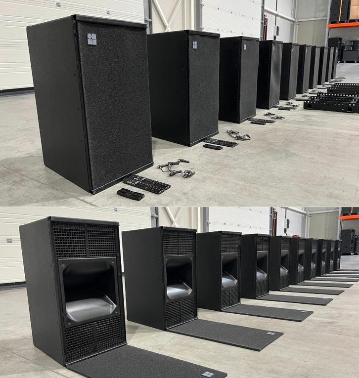 d&b Audiotechnik: 10x Q1 (NL4) line array +2x Q-Flying frame, Audio, Tv en Foto, Luidsprekers, Gebruikt, 120 watt of meer, Ophalen of Verzenden