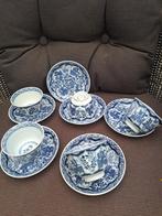 oude blauwe kop 5x en schotels 6x, Antiek en Kunst, Antiek | Servies compleet, Ophalen of Verzenden