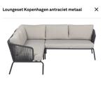 Loungeset antraciet inclusief waterafstotende kussens, Kunststof, Gebruikt, Ophalen of Verzenden, Loungeset