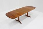 Vintage Danish oval extendable dining table solid teak 1960s, Huis en Inrichting, Tafels | Eettafels, Ophalen, Gebruikt, Teakhout