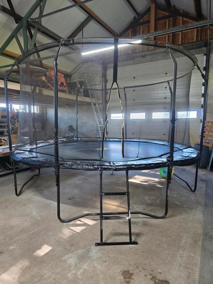 Salta Trampoline - Springplezier! Rond 4,27, Kinderen en Baby's, Speelgoed | Buiten | Trampolines, Gebruikt, Ophalen
