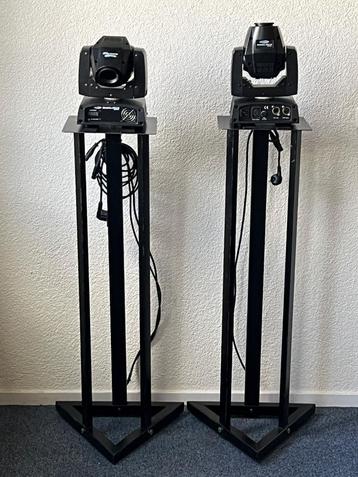 2x Showtec Phantom 25LED SPOT, incl 2x standaards en case beschikbaar voor biedingen
