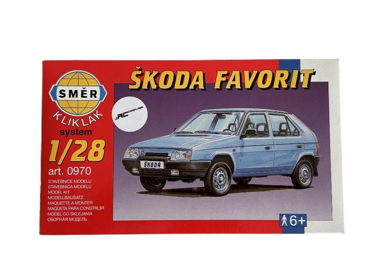Smer SKODA FAVORIT 1:28 SME-0970, Hobby en Vrije tijd, Modelbouw | Auto's en Voertuigen, Nieuw, Auto, Groter dan 1:32, Overige merken