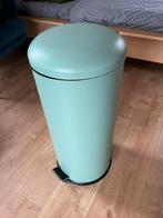 Mintgroene pedaalemmer, Huis en Inrichting, Woonaccessoires | Prullenbakken, Ophalen, Gebruikt, Minder dan 50 cm