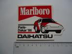 sticker oud Marlboro Paris Dakar rally 86 daihatsu race auto, Verzamelen, Stickers, Verzenden, Zo goed als nieuw, Bedrijf of Vereniging