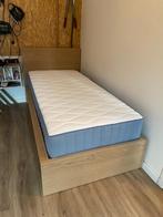 Eenpersoonsbed Ikea Malm, Ophalen, 100 cm, Eenpersoons, Bruin