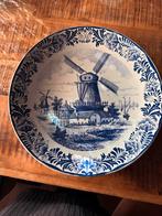 Delfts Blauw Wandbord Molen 39CM, Antiek en Kunst, Ophalen of Verzenden