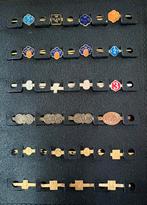 Collectie van 28 wandelvierdaagse cijfers, Verzamelen, Speldjes, Pins en Buttons, Ophalen of Verzenden, Gebruikt, Sport, Speldje of Pin