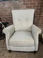Vintage fauteuil met stoffen bekleding, Ophalen, Gebruikt, Minder dan 75 cm, 75 tot 100 cm