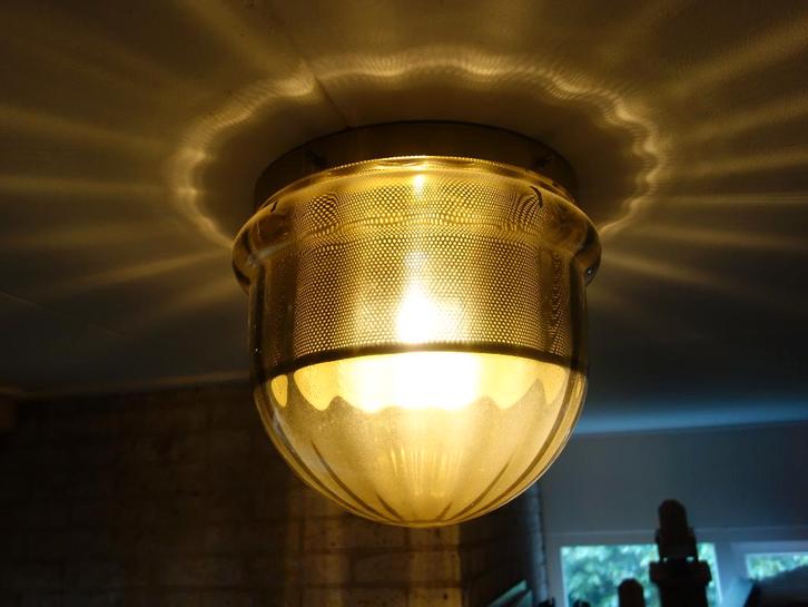 Hotel Chique Vintage RAAK licht Amsterdam plafondlamp, Huis en Inrichting, Lampen | Plafondlampen, Gebruikt, Glas, Metaal, Ophalen