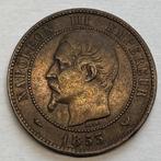 Penning uit 1853: bezoek Napoleon 3 aan Lille Fr., Postzegels en Munten, Penningen en Medailles, Ophalen of Verzenden, Brons, Buitenland