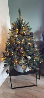 Kerstboom 120 cm Blauw/Romagne met LED verlichting, Diversen, Kerst, Ophalen, Zo goed als nieuw