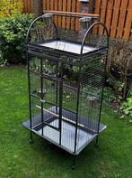 Mooie metalen grote papegaaien kooi met speel plateau, Ophalen, Gebruikt, Metaal, Vogelkooi