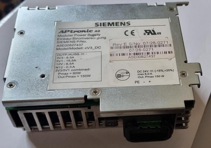 Siemens  A5E30947477   Modular Power Supply - 150W, Hobby en Vrije tijd, Elektronica-componenten, Gebruikt, Ophalen of Verzenden