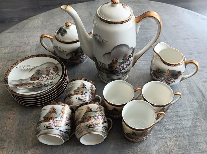 Mooi japans theeservies, Antiek en Kunst, Antiek | Servies compleet, Ophalen of Verzenden
