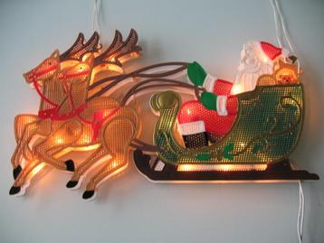 Konstsmide Raam Kerstverlichting. Kerstman man met Arrenslee beschikbaar voor biedingen