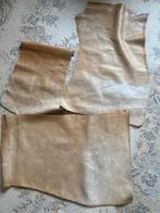 Leren Vellen voor Creatieve Projecten, Hobby en Vrije tijd, Stoffen en Lappen, Gebruikt, Beige, Leer of Kunstleer, Ophalen of Verzenden