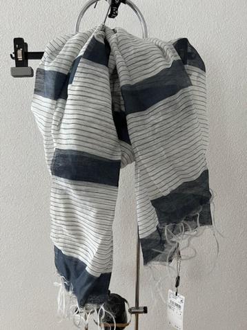NIEUW SINTESIS sjaal shawl katoen zijde zwart kit beschikbaar voor biedingen