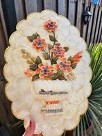 Vintage Schelpen Schilderij met Messing Omlijsting, Antiek en Kunst, Ophalen of Verzenden