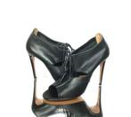 Aquazzura sexy peeptoe pumps, high heels Mt. 38,5, Verzenden, Zwart, Zo goed als nieuw, Schoenen met hoge hakken