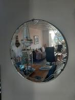 OUD  .....  GESLEPEN VERWEERD  ...  RONDE SPIEGEL, Rond, Ophalen of Verzenden, Zo goed als nieuw, Minder dan 100 cm