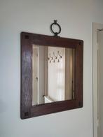 Spiegel met houten frame, Ophalen of Verzenden, Zo goed als nieuw, Minder dan 100 cm, Rechthoekig