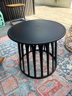 Zwarte Kunststof Bijzettafel Tuin 2x, Ophalen, Minder dan 45 cm, Rond, Zo goed als nieuw