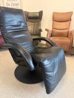 Jori relaxfauteuil relax stoel leer zwart, Ophalen of Verzenden, Zo goed als nieuw, Leer, Gratis bezorging regio Utrecht