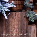 Meerpalen/Meerpaal Sokkel/Houtblok voor Kerstboom/Decoratie, Ophalen, Gebruikt