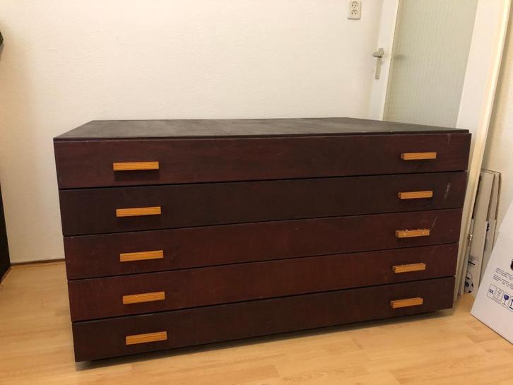 Grote ladekast, Huis en Inrichting, Kasten | Ladekasten, Gebruikt, Minder dan 100 cm, 100 tot 150 cm, 50 tot 75 cm, Overige houtsoorten