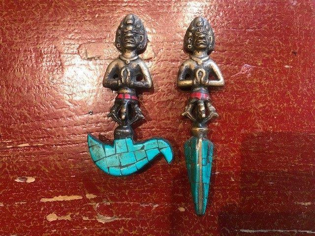 ritueel bronzen setje, Tibetaans Boeddhisme, Antiek en Kunst, Kunst | Niet-Westerse kunst, Ophalen of Verzenden