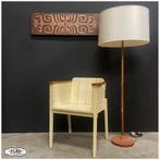 Vintage teakhouten vloerlamp Deens Lamp, Ophalen, Hout, Gebruikt, Vintage Deens Design