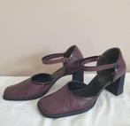 Leder paars/ aubergine kleur Gala dames schoen. Mt.39, Ophalen of Verzenden, Gedragen, Overige kleuren