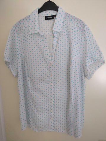Promiss blouse, mt. 50 met spikkel  beschikbaar voor biedingen