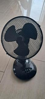 Zwarte Tafelventilator - Goedkoop!, Ophalen of Verzenden, Gebruikt, Tafelventilator