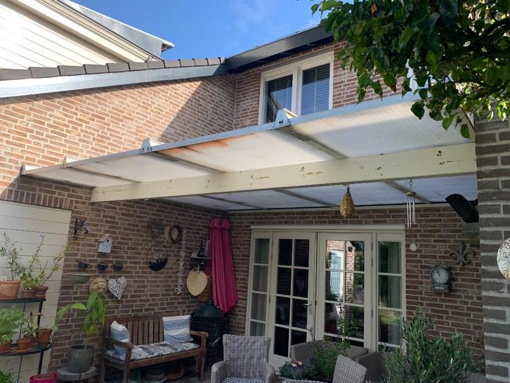 Overkapping / Carportdak 3,5m bij 4,4m (5m mogelijk)., Tuin en Terras, Overkappingen, Gebruikt, Serre, Ophalen