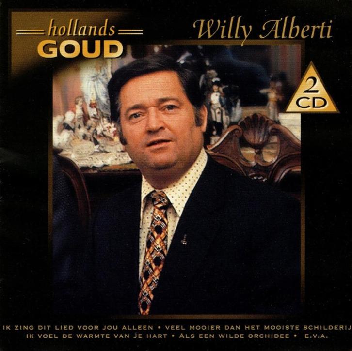 2CD - Willy Alberti - Hollands Goud, Cd's en Dvd's, Cd's | Nederlandstalig, Gebruikt, Levenslied of Smartlap, Ophalen of Verzenden