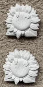 Bloemen, zonnebloemen van gips om te beschilderen, knutselen, Ophalen of Verzenden, Nieuw, Materiaal