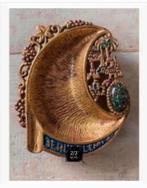 Jerusalems koperen item, schaal, 12 x 9,5 cm, Ophalen of Verzenden